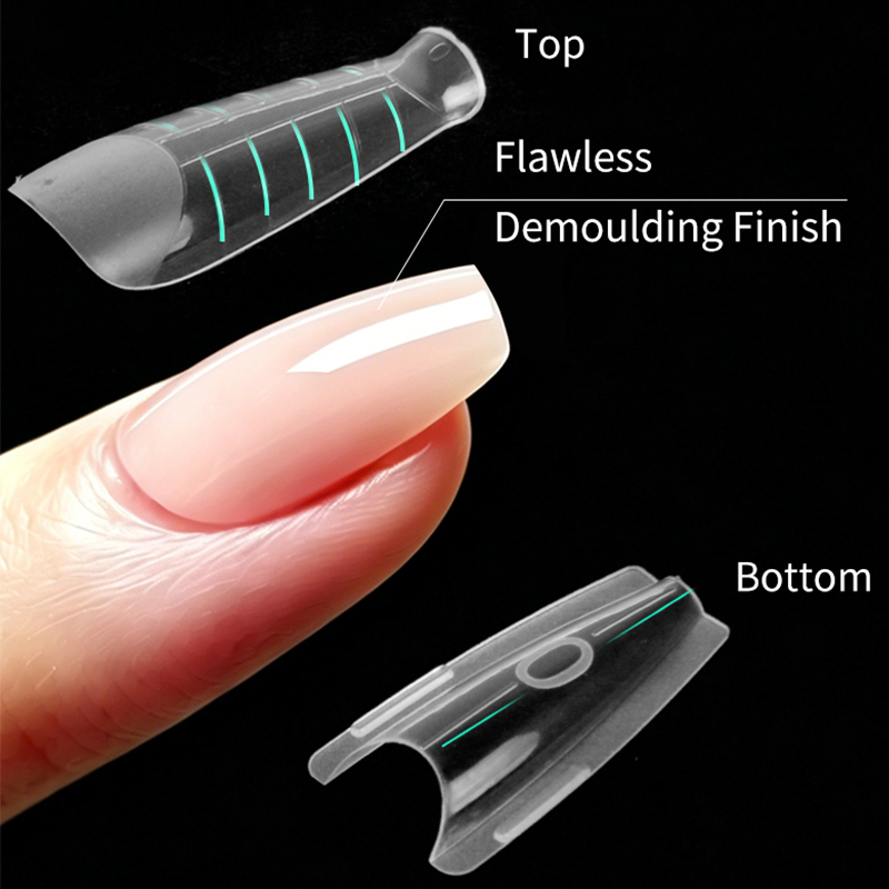Short Oval Sandwich Dual Nail Forms